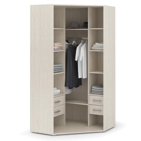 Симба шкаф угловой 2 ств. детский (Шимо темный/кофе с молоком глянец - снято с производства)