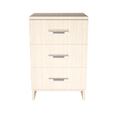 Тумба прикроватная №3 (3 ящика) (новые нап) (Белфорд)