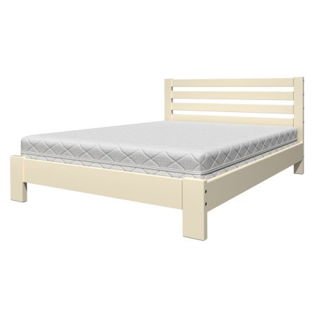 Вероника кровать 160х200 + металлокаркас + комплект ножек (Слоновая кость)