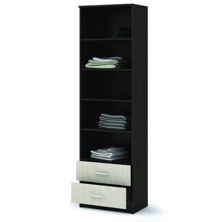 Машенька шкаф ШК 201 полки с ящиками (Венге/Белфорд)