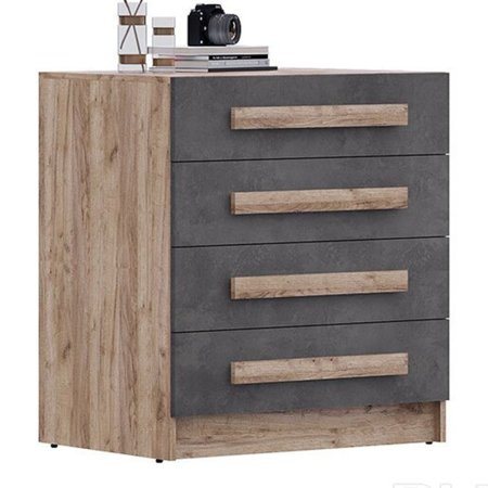 Тесс Комод (дуб крафт золотой/пепельный темный)