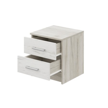 Гармония тумба прикроватная ТБ 601 (Крафт белый / крафт серый)