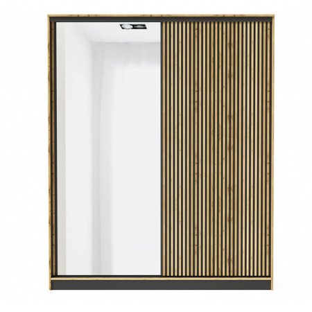 Аэлита шкаф-купе ПШ-2.9 корпус + фасад 1800  (Дуб Вотан / Черный)