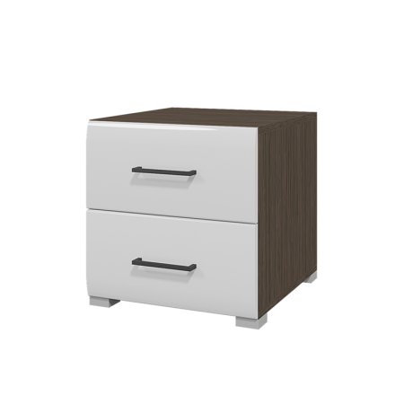 Ненси тумбочка (Венге/Белый глянец)