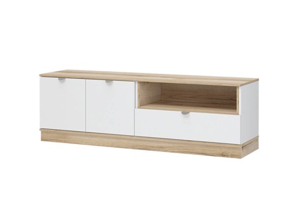 Юкки ТВ 1600 Тумба (Белый / Дуб делано)