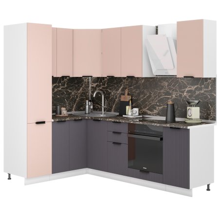 Модульная кухня Норд Line (Софт какао/ софт смок)