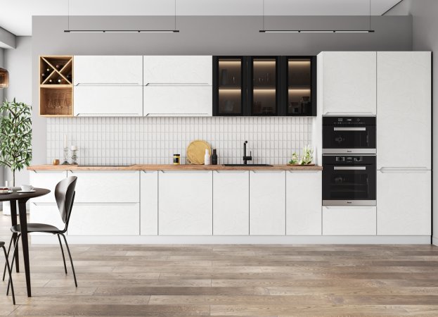 Модульная кухня Тренто (Штукатурка белая)