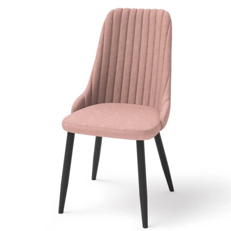 Стул Манхеттен (конус 32 черный матовый) (Велюр В-30)