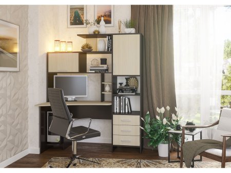 Стол компьютерный №6 (Венге/Белфорд)