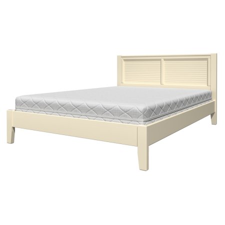 Грация 3 кровать 160х200 + металлокаркас + ножки (Слоновая кость)