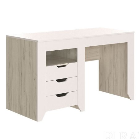 Буква Стол письменный детский (Дуб крафт белый/ Белый софт)