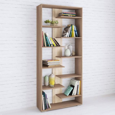 Стеллаж Ромео 3 (Шимо темный/Сонома)