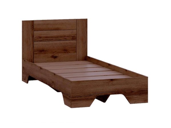 Квадро-14 кровать 90х200 ЦРК.КВД.14 (Дуб делано темный)