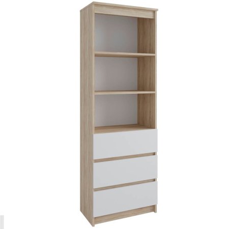 Мори Стеллаж МСТ 600.3 (Сонома/Белый)