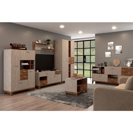 Монтана стол журнальный (Таксус/Бетонный камень)