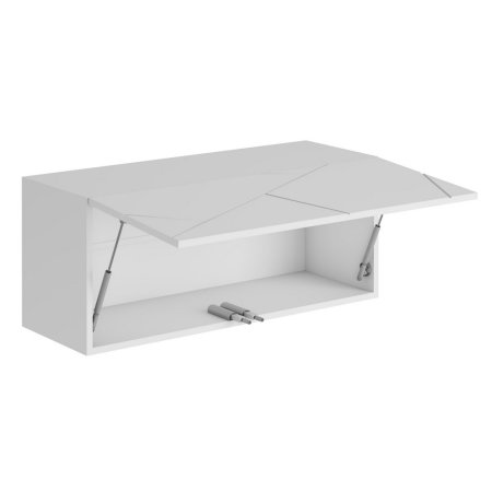 Гранж Шкаф навесной ШН-003 (Белый/Белый глянец)