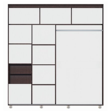 Комфорт-12 шкаф-купе Прайм Без зеркал (Венге, 200)