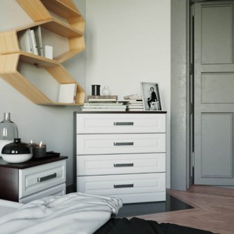 Венеция-1 секция-11 Комод (Венге/Белый)