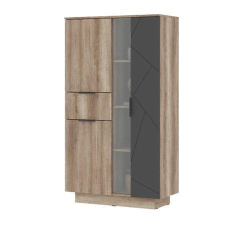 Гостиная Даллас комплект 1 (дуб каньон/софт графит)