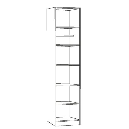 Ливерпуль Шкаф 13.27.01 (Белый / ясень ваниль)