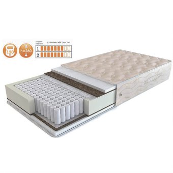 Матрас Элит кокос плюс (чехол жаккард)