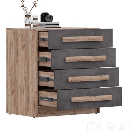 Тесс Комод (дуб крафт золотой/пепельный темный)