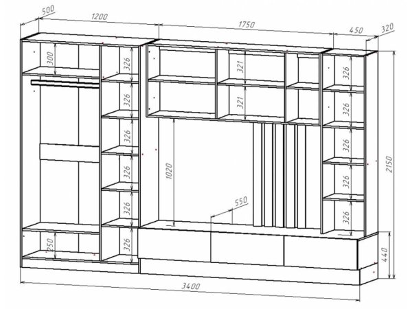 Гостиная Лиза (Анкор бел/сатин) ЦРК.ЛЗ.01