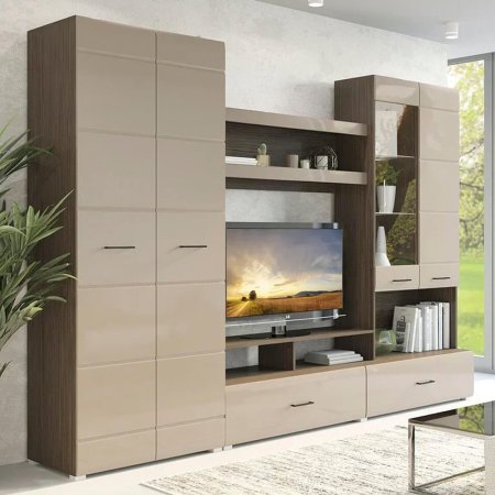 Гостиная Ненси 1 МДФ (Венге/Капучино глянец)