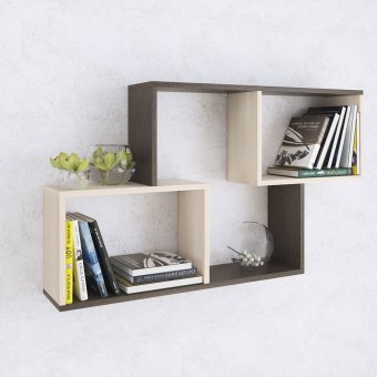 Полка навесная ПН-3 (Венге/Дуб молочный)