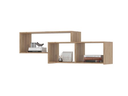 Хелен полка ПЛ 01 (Дуб крафт золотой/Графит)