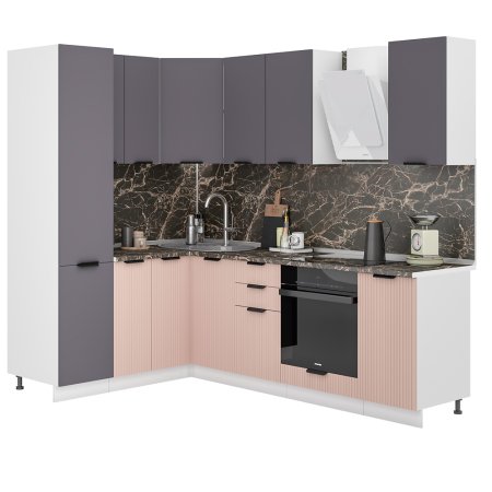 Модульная кухня Норд Line (Софт смок/софт какао)