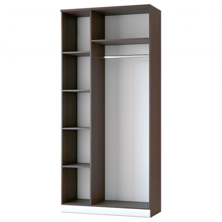 Венеция-1 секция-8 Шкаф 3 ств. (Венге/Белый)