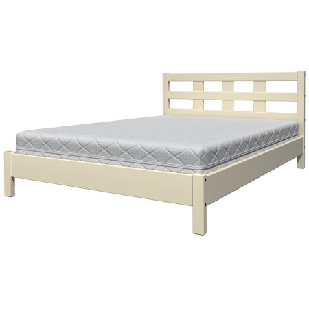 Вероника-4 кровать 120х200 + металлокаркас + комплект ножек (Слоновая кость)