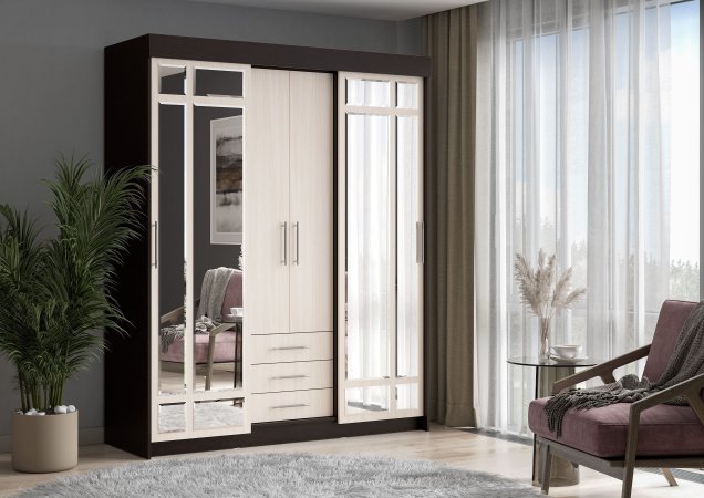 Шкаф-купе Фортуна (Венге/Белфорд)