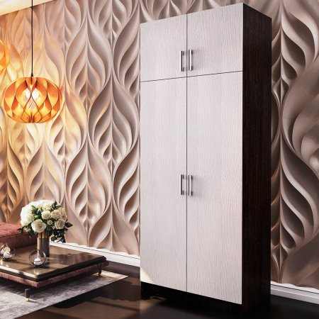 Шкаф 2 ств. с перегородкой (Венге/Лоредо)