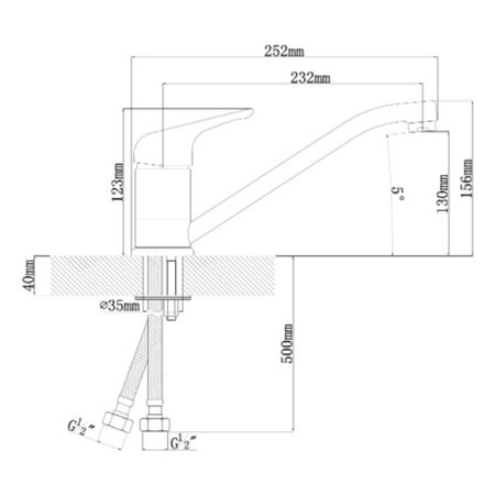 Смеситель TOPZERO WIX 201 CR