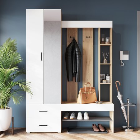 Домино прихожая (Крафт золотой/Белый)