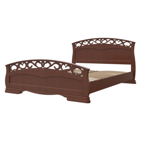 Грация 1 кровать 90х200 + металлокаркас + ножки (Орех)