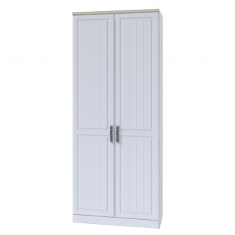 Венеция-1 Секция-3 Шкаф 2 ств. (Сонома/Белый)