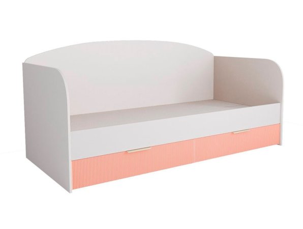 Лавис Диван-кровать ДКД 2000.1 (белый / белый софт) (Персик софт)