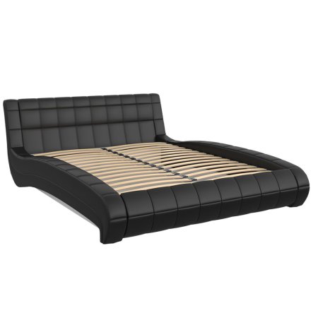 Шарлиз кровать 160х200 + металлокаркас + подъемный механизм (Черный)