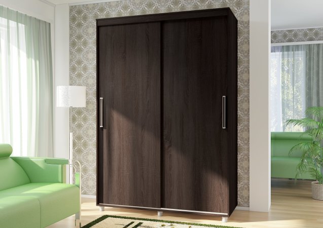 Комфорт-12 шкаф-купе Прайм Без зеркал (Венге, 150)