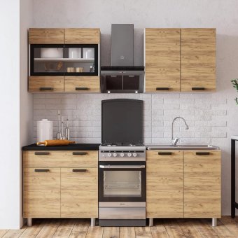 Кухня Крафт 1,6 м (крафт)