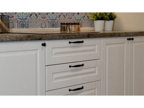 Кухня Равенна Роял угловая 1,65х1,45м (Вайт)