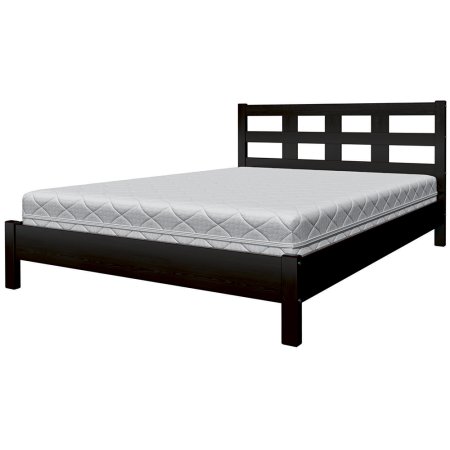 Вероника-4 кровать 120х200 + металлокаркас + комплект ножек (Орех темный)