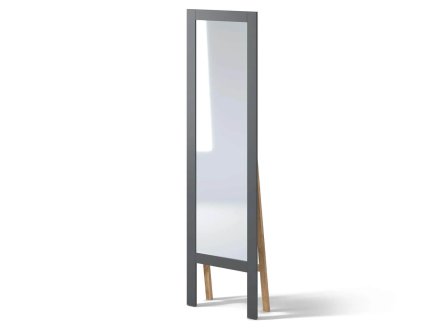 Калгари спальня зеркало напольное (Графит Р-810 / Прозрачный лак)