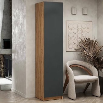 Стоуби шкаф ШК-501 (дуб крафт золотой/серый графит)