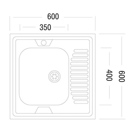 ЮКИНОКС МОЙКА СТАНДАРТ STD 600.600-5C OLS