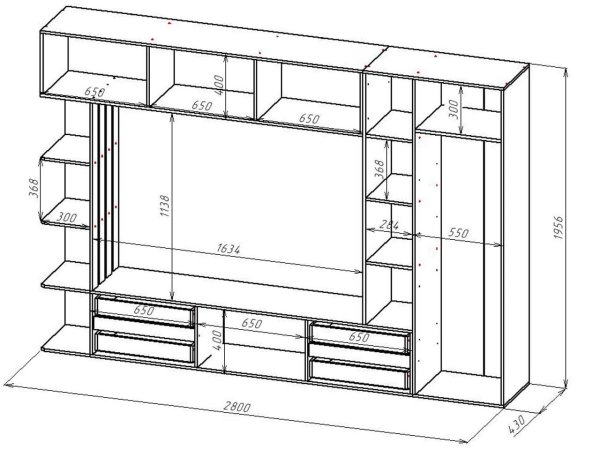 Гостиная Веста (Делано темный/сатин) ЦРК.ВСТ.01