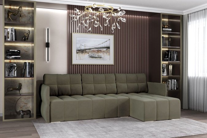 Диван угловой Тильда (Серый)